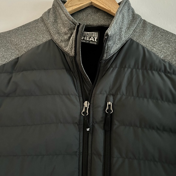 NWOT 32 DEGREES Men’s Mixed Media Jacket; size small two tone gray color - Picture 4 of 11